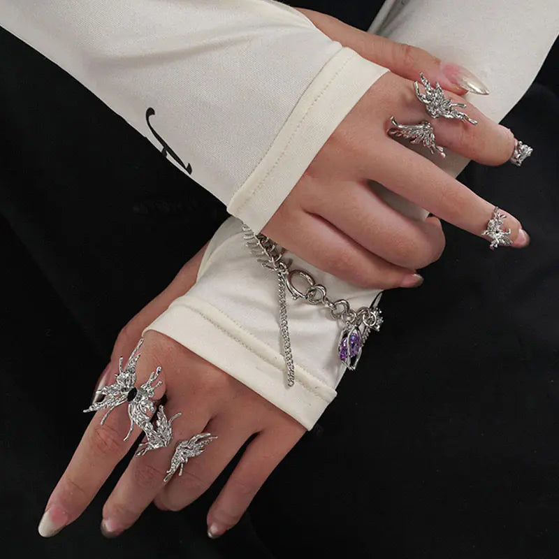 Sweet Cool Metal Butterfly Rings - High Trend Coture
