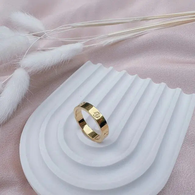 Classic Cross with Stone Rings - High Trend Coture
