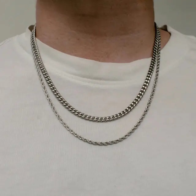 Twisted Rope Links Collar Necklace - High Trend Coture