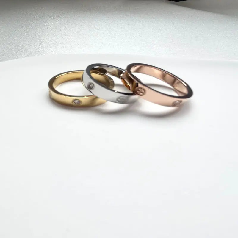 Classic Cross with Stone Rings - High Trend Coture
