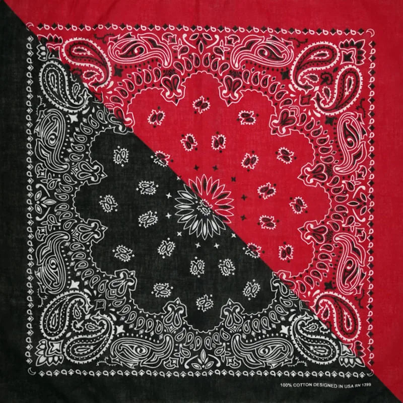 Bandana de Algodón 100% Estampado Paisley 55x55cm Unisex