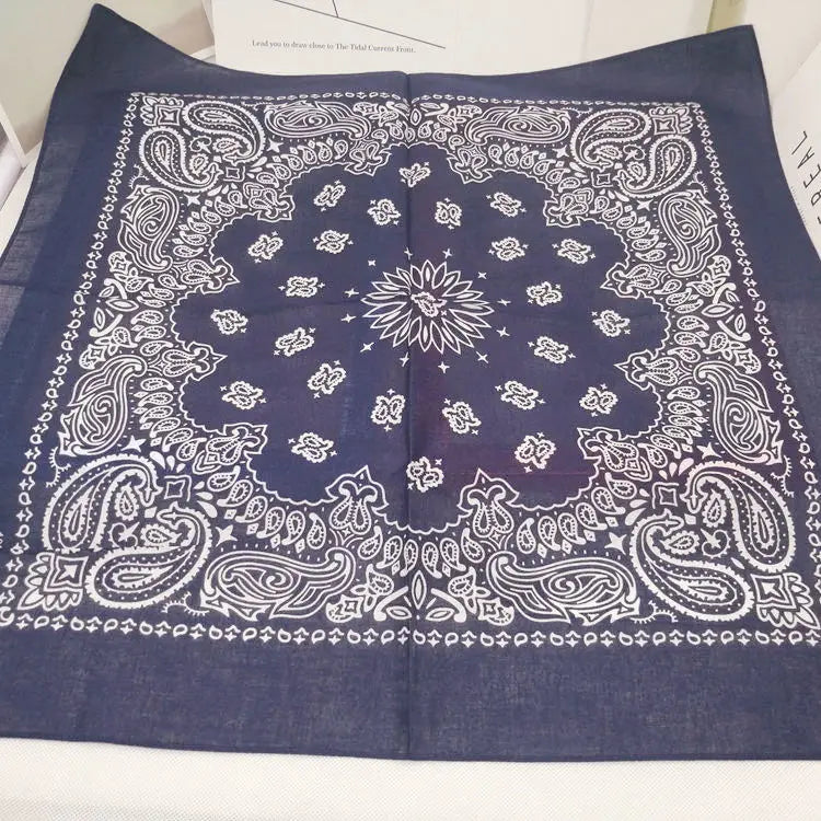 Bandana de Algodón 100% Estampado Paisley 55x55cm Unisex