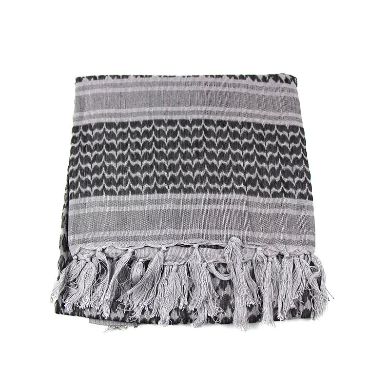 Pañuelo Árabe Shemagh Keffiyeh Algodón Bufanda Táctica Unisex de Invierno