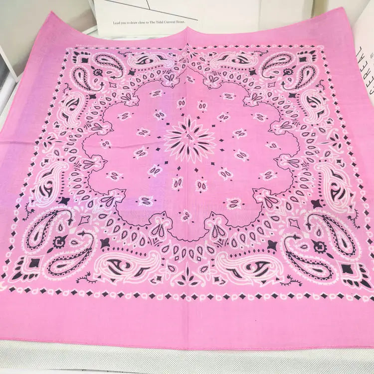 Bandana de Algodón 100% Estampado Paisley 55x55cm Unisex