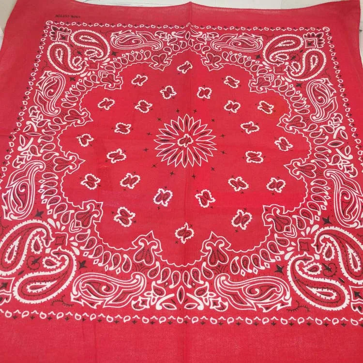Bandana de Algodón 100% Estampado Paisley 55x55cm Unisex