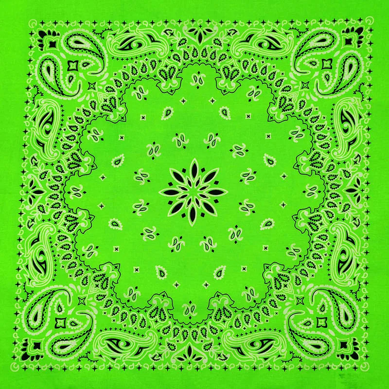 Bandana de Algodón 100% Estampado Paisley 55x55cm Unisex