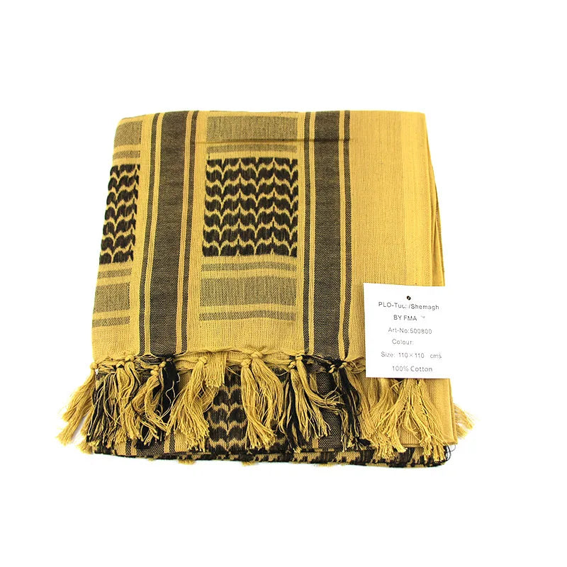Pañuelo Árabe Shemagh Keffiyeh Algodón Bufanda Táctica Unisex de Invierno