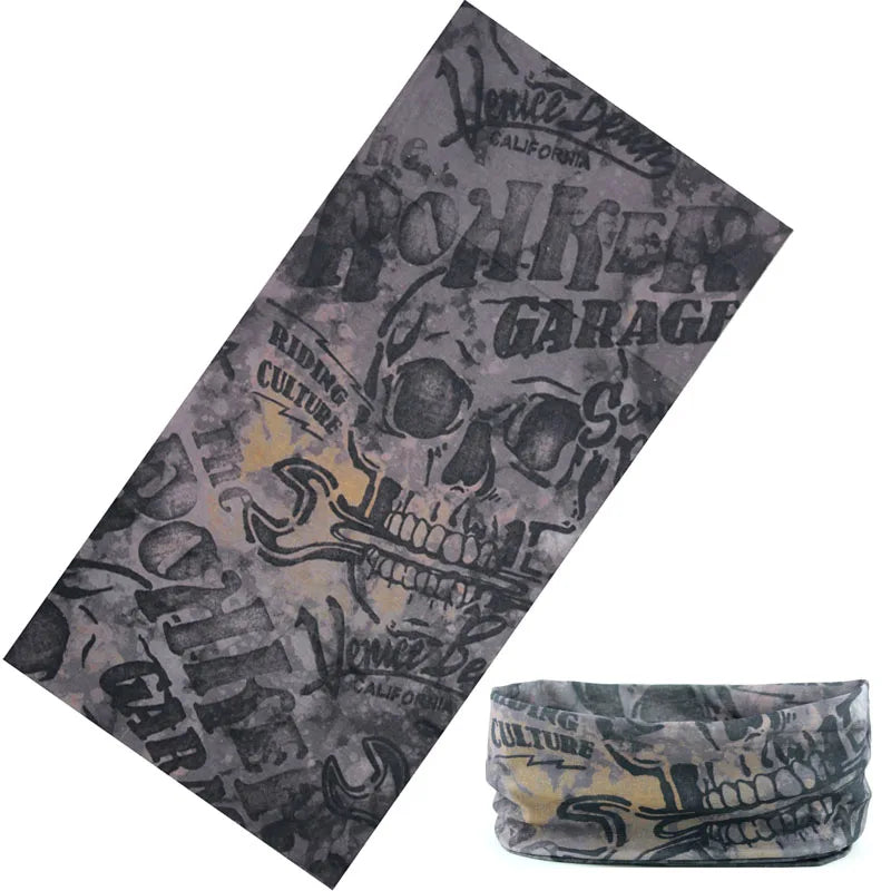 Braga Cuello Tubular con Calaveras Bandana Multifuncional Unisex