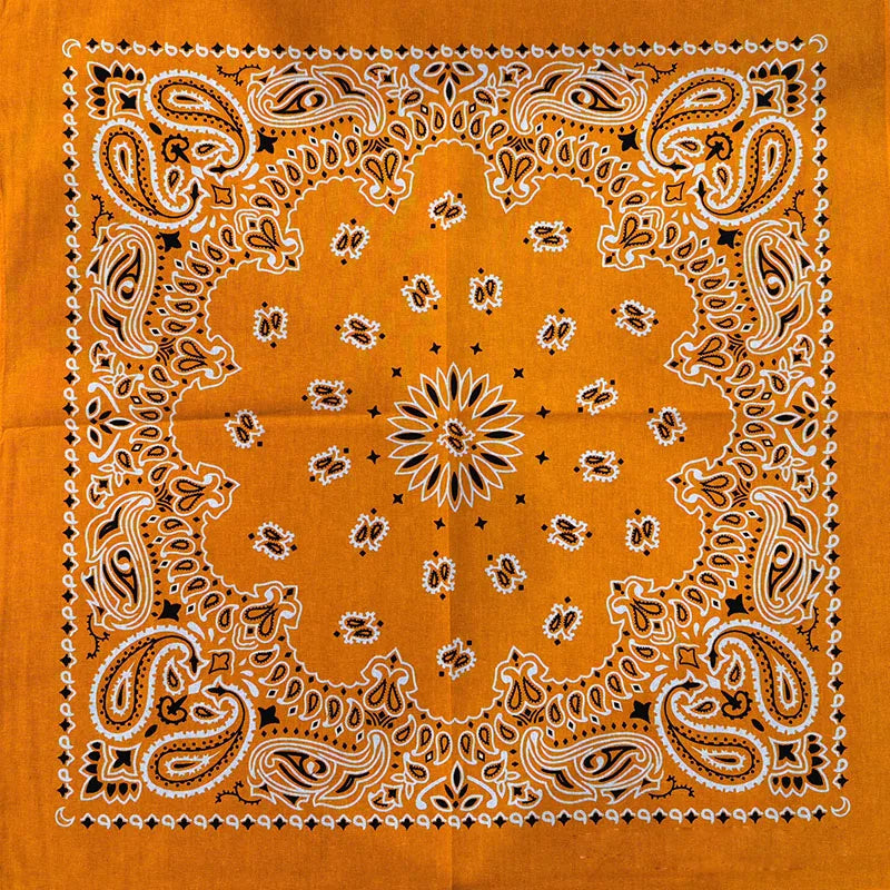 Bandana de Algodón 100% Estampado Paisley 55x55cm Unisex