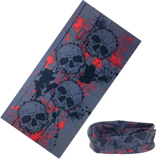 Braga Cuello Tubular con Calaveras Bandana Multifuncional Unisex