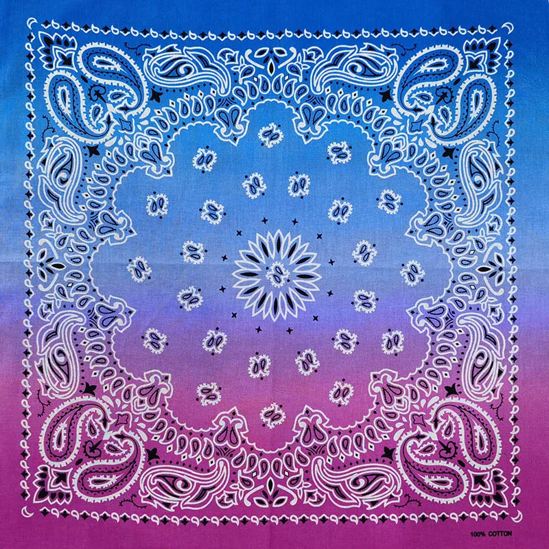 Bandana de Algodón 100% Estampado Paisley 55x55cm Unisex