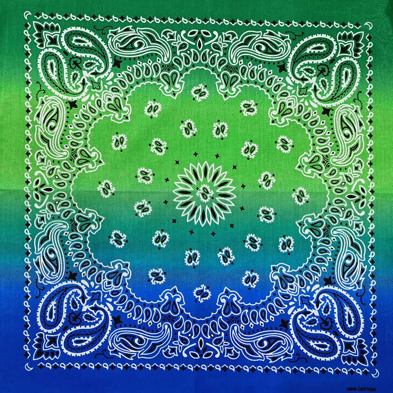 Bandana de Algodón 100% Estampado Paisley 55x55cm Unisex
