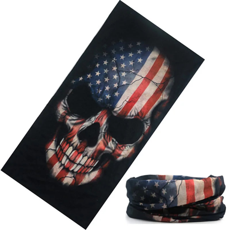 Braga Cuello Tubular con Calaveras Bandana Multifuncional Unisex