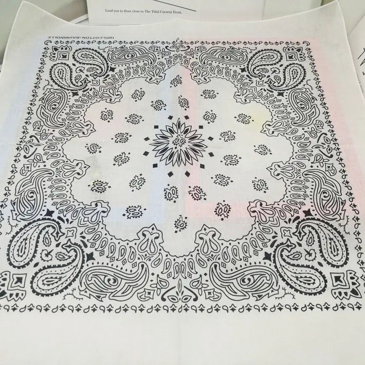 Bandana de Algodón 100% Estampado Paisley 55x55cm Unisex