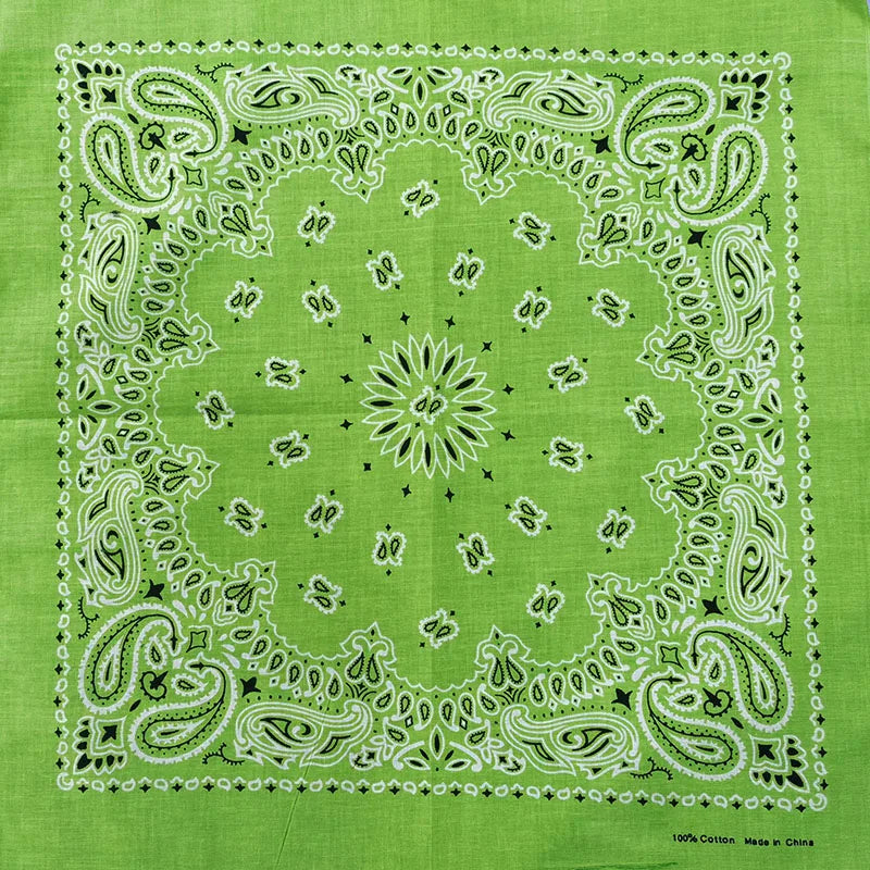 Bandana de Algodón 100% Estampado Paisley 55x55cm Unisex