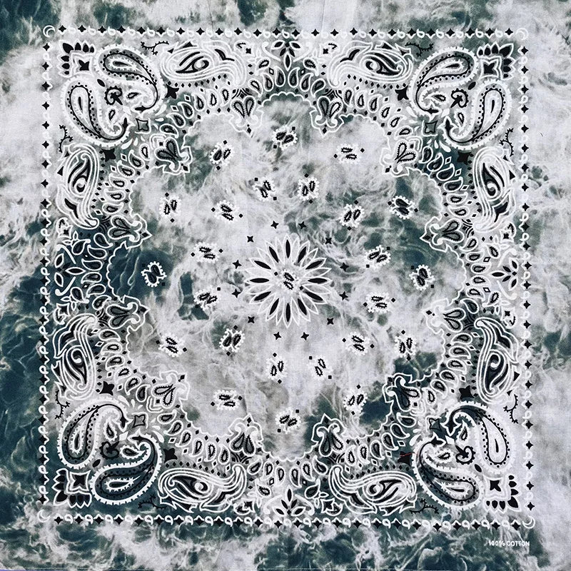 Bandana de Algodón 100% Estampado Paisley 55x55cm Unisex
