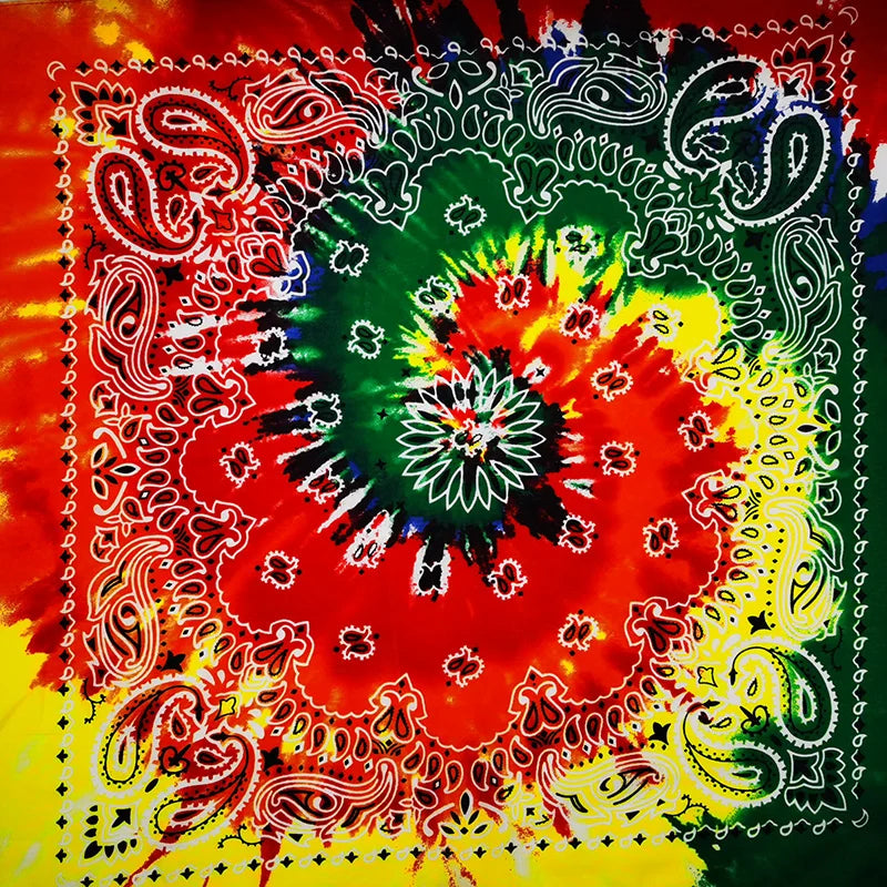 Bandana de Algodón 100% Estampado Paisley 55x55cm Unisex