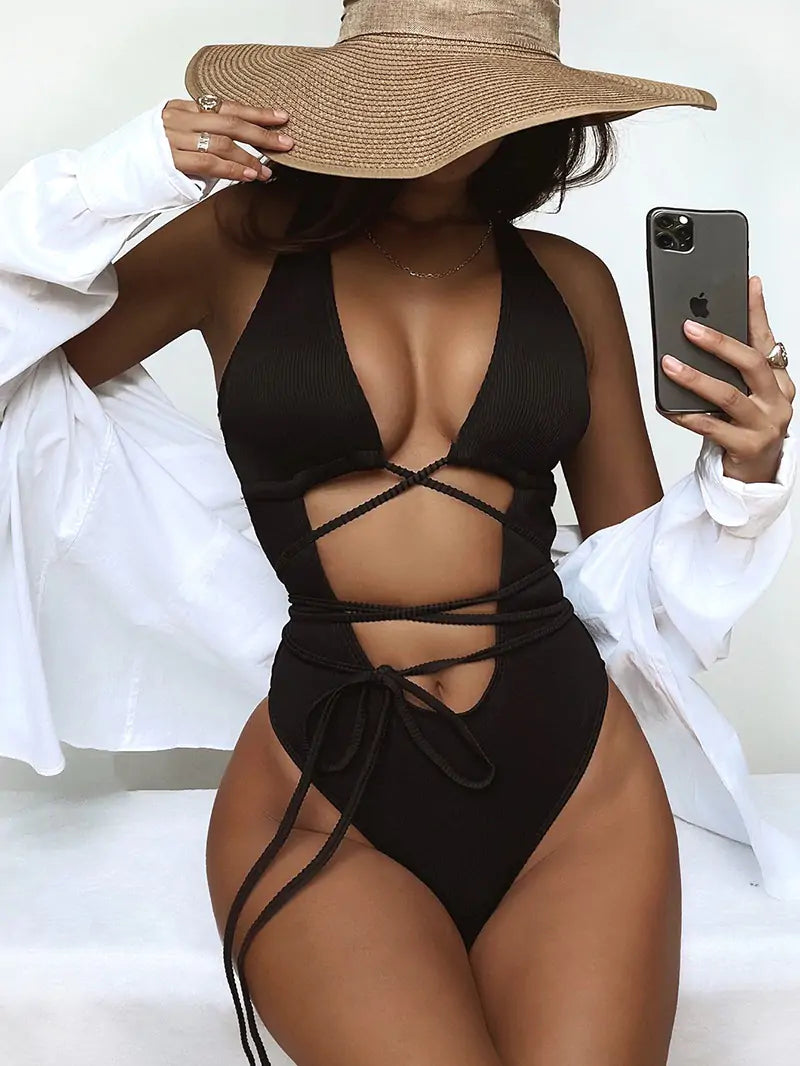 Traje de Baño Bandage de Una Pieza - High Trend Coture