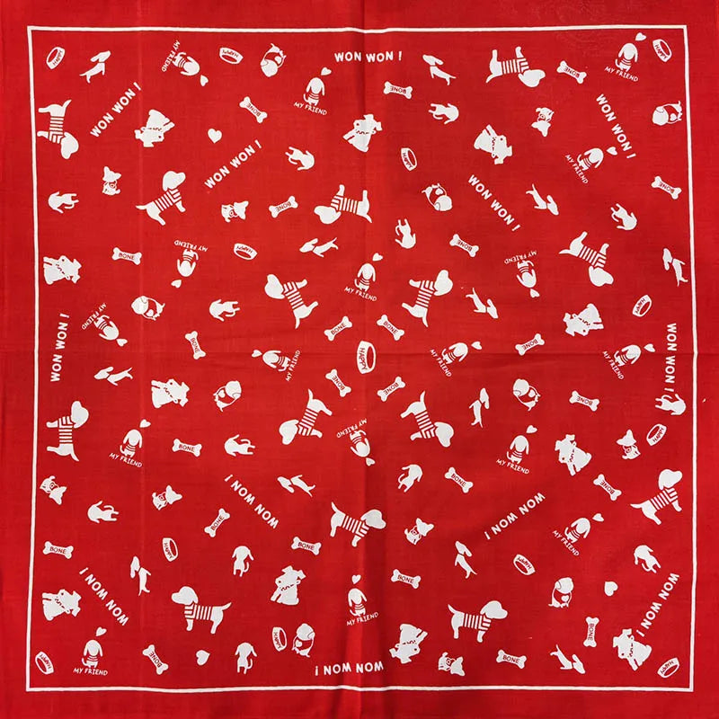 Bandana Cuadrada Algodón 100% con Calaveras Paisley