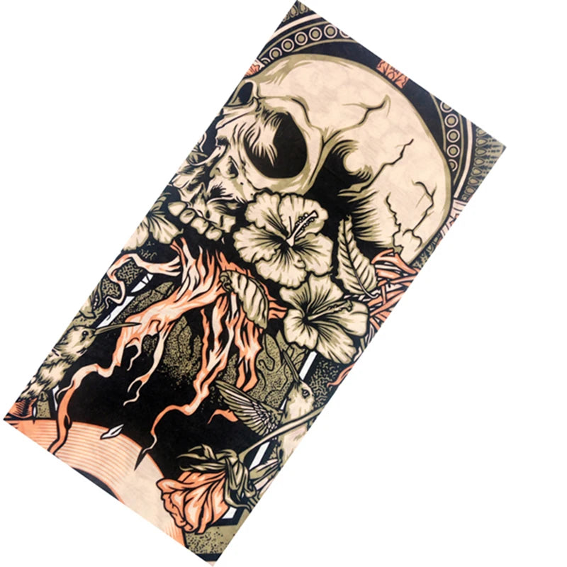 Braga Cuello Tubular con Calaveras Bandana Multifuncional Unisex