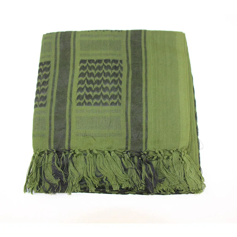 Pañuelo Árabe Shemagh Keffiyeh Algodón Bufanda Táctica Unisex de Invierno