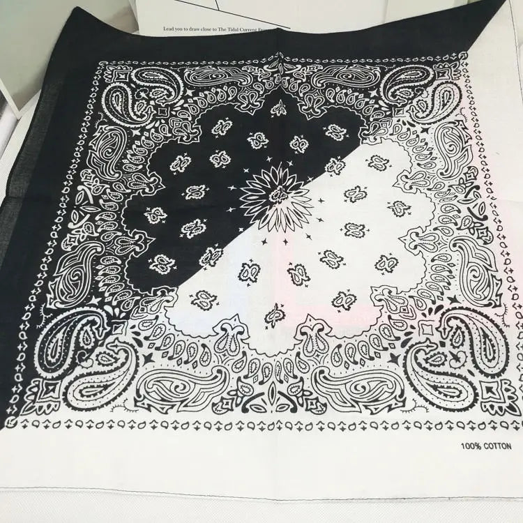 Bandana de Algodón 100% Estampado Paisley 55x55cm Unisex