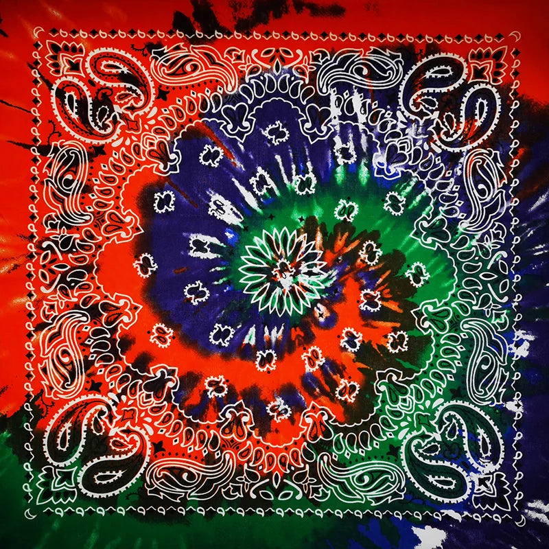 Bandana de Algodón 100% Estampado Paisley 55x55cm Unisex