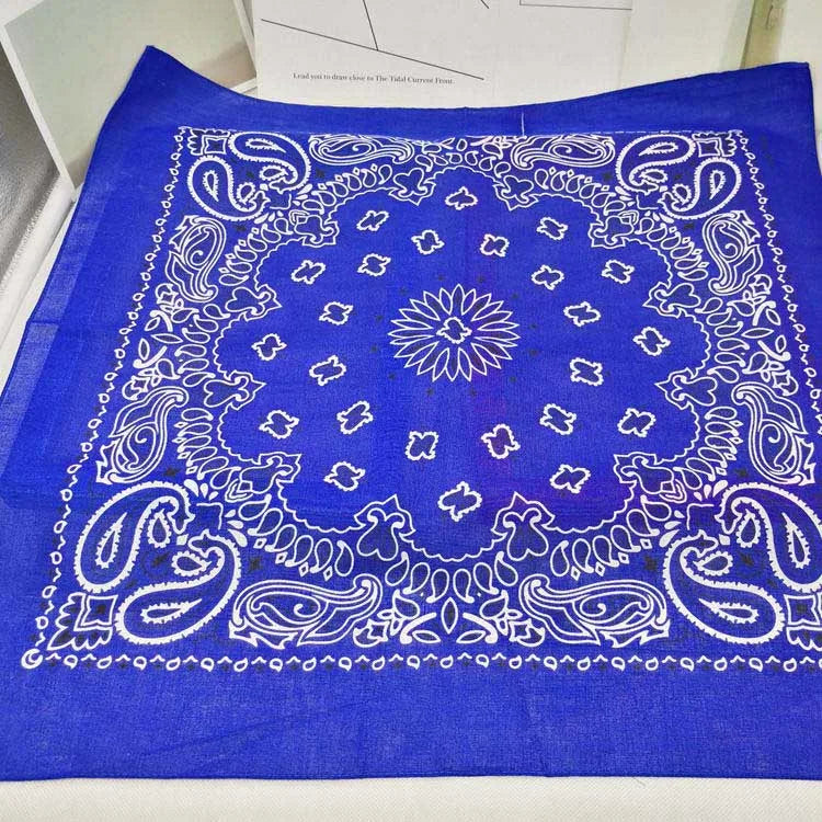 Bandana de Algodón 100% Estampado Paisley 55x55cm Unisex