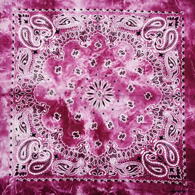 Bandana de Algodón 100% Estampado Paisley 55x55cm Unisex