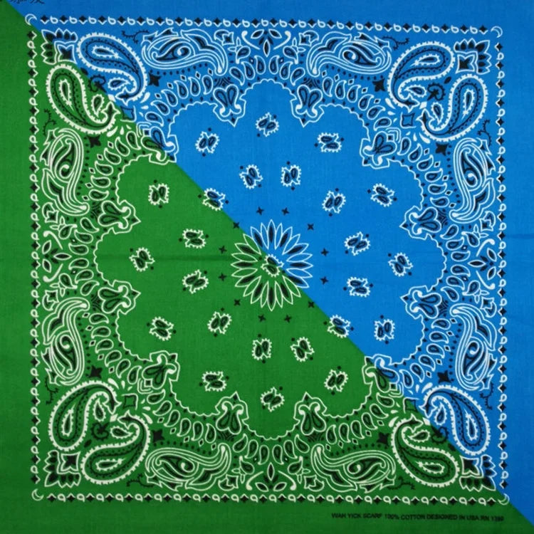 Bandana de Algodón 100% Estampado Paisley 55x55cm Unisex