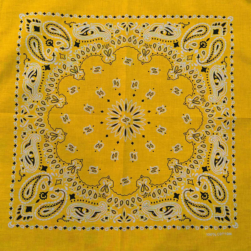 Bandana de Algodón 100% Estampado Paisley 55x55cm Unisex