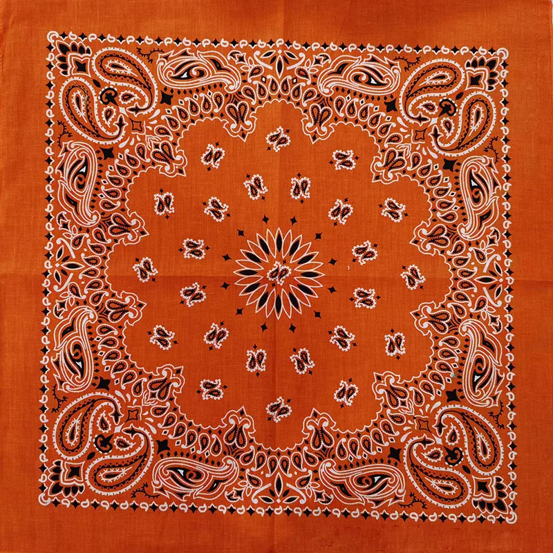 Bandana de Algodón 100% Estampado Paisley 55x55cm Unisex