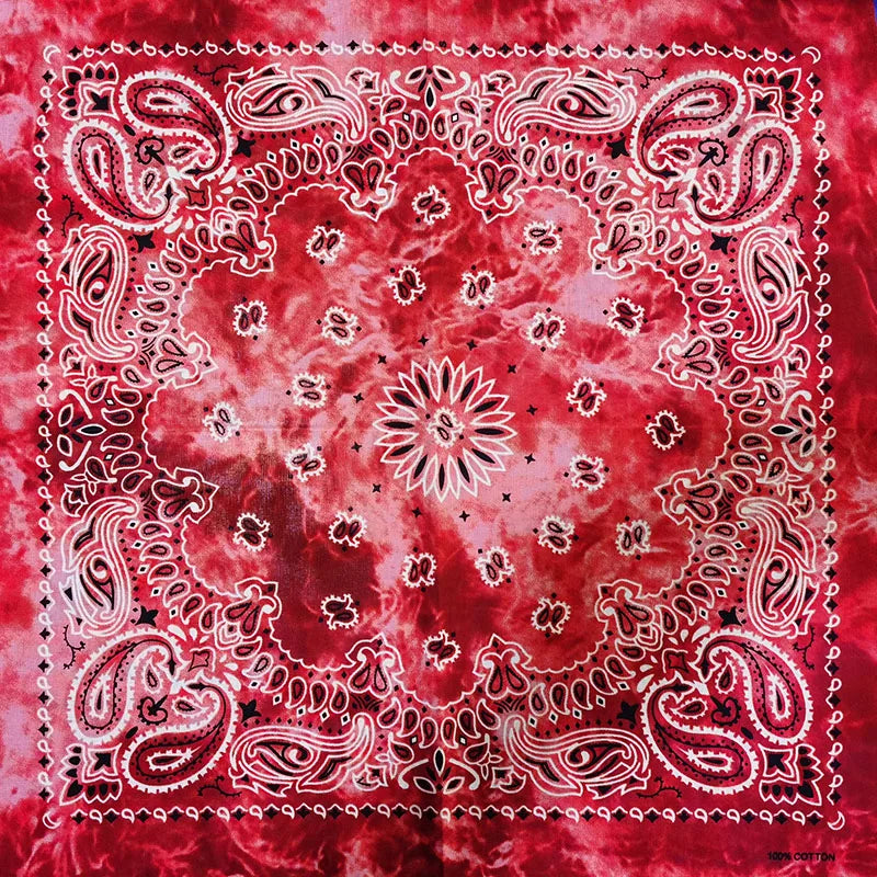 Bandana de Algodón 100% Estampado Paisley 55x55cm Unisex
