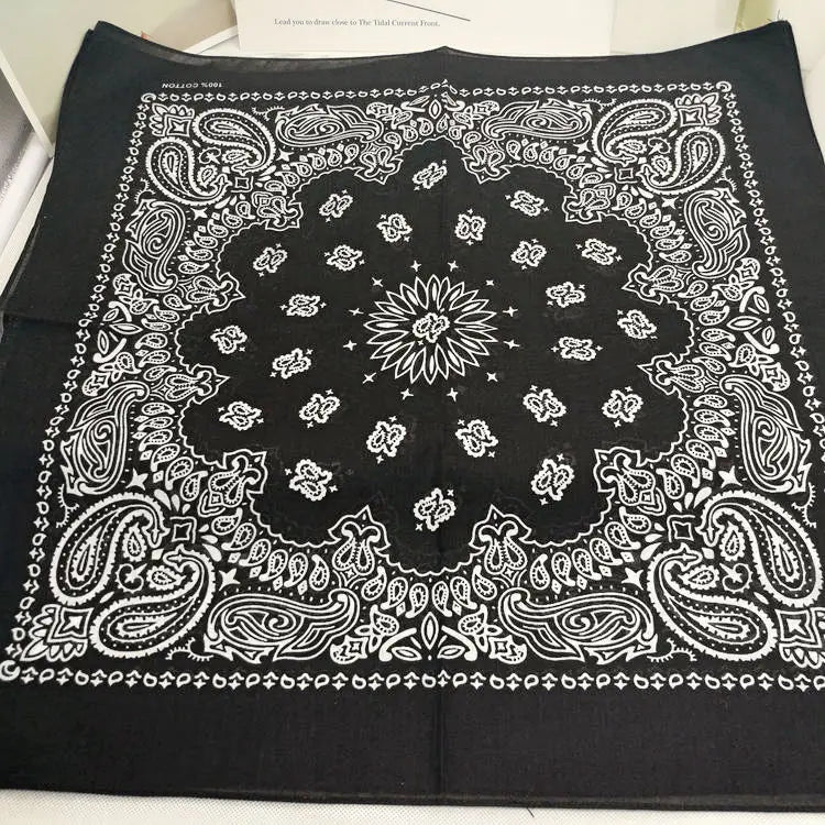 Bandana de Algodón 100% Estampado Paisley 55x55cm Unisex