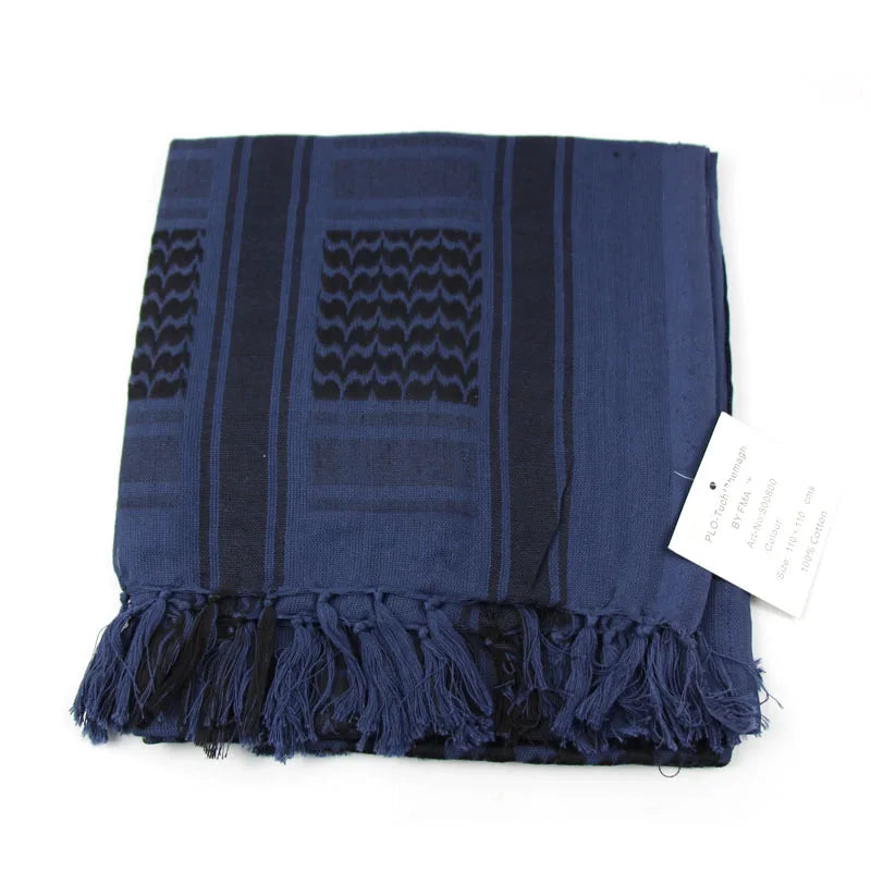 Pañuelo Árabe Shemagh Keffiyeh Algodón Bufanda Táctica Unisex de Invierno