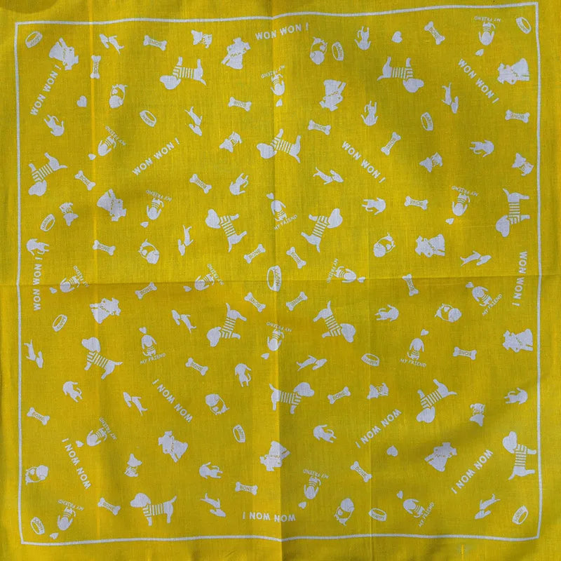 Bandana Cuadrada Algodón 100% con Calaveras Paisley