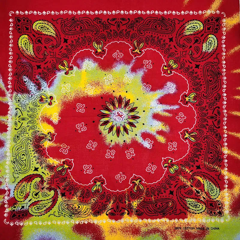 Bandana de Algodón 100% Estampado Paisley 55x55cm Unisex
