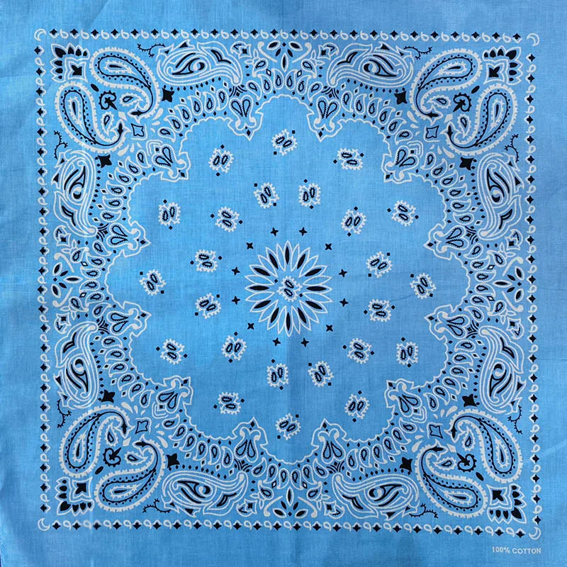 Bandana de Algodón 100% Estampado Paisley 55x55cm Unisex