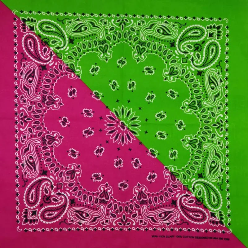 Bandana de Algodón 100% Estampado Paisley 55x55cm Unisex