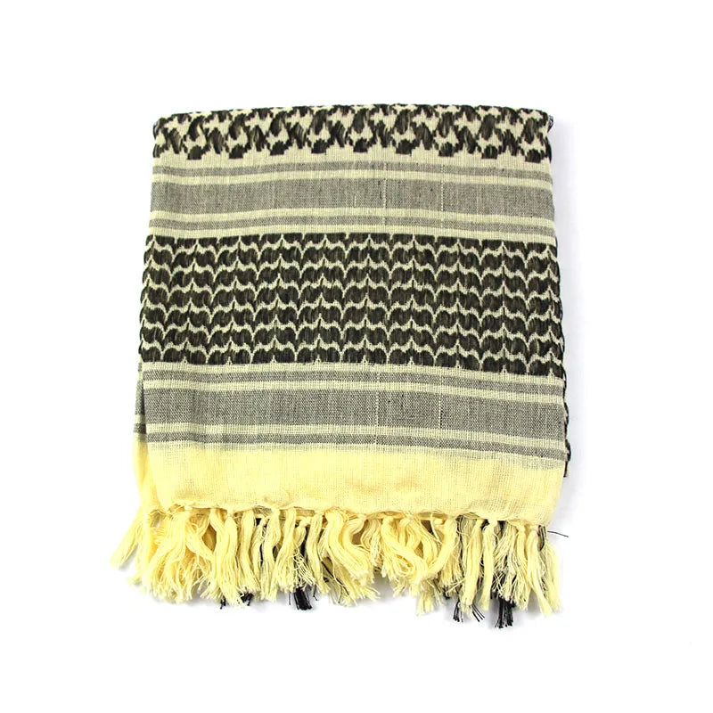 Pañuelo Árabe Shemagh Keffiyeh Algodón Bufanda Táctica Unisex de Invierno