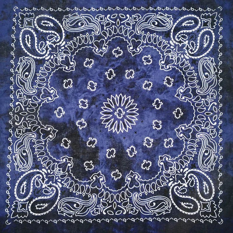 Bandana de Algodón 100% Estampado Paisley 55x55cm Unisex
