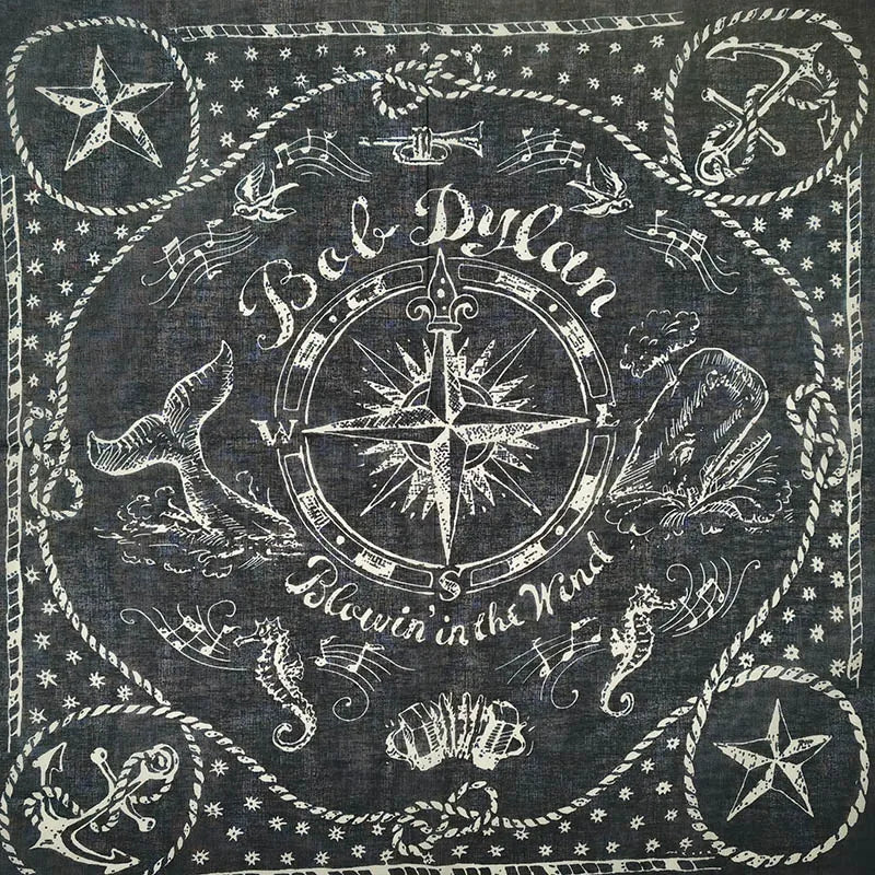 Bandana Cuadrada Algodón 100% con Calaveras Paisley
