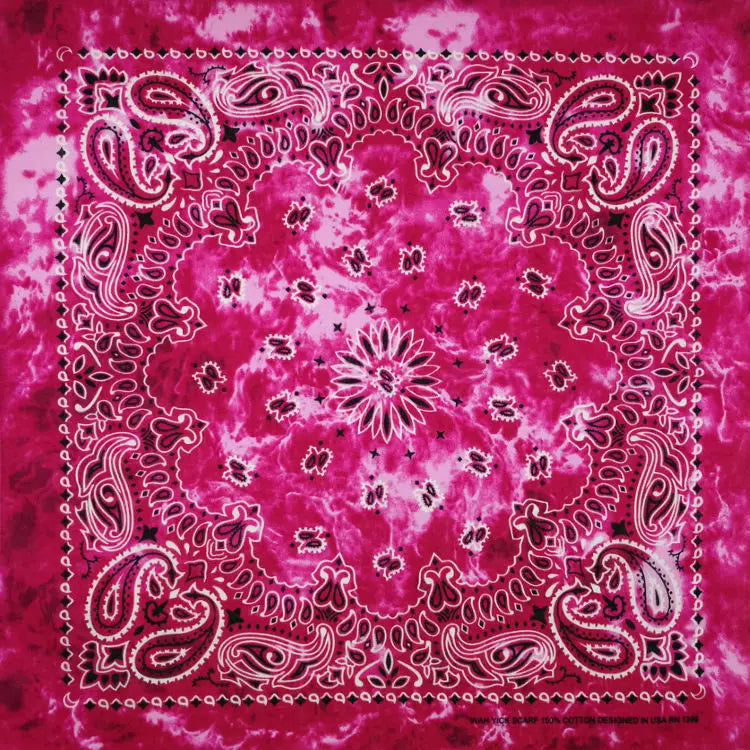 Bandana de Algodón 100% Estampado Paisley 55x55cm Unisex