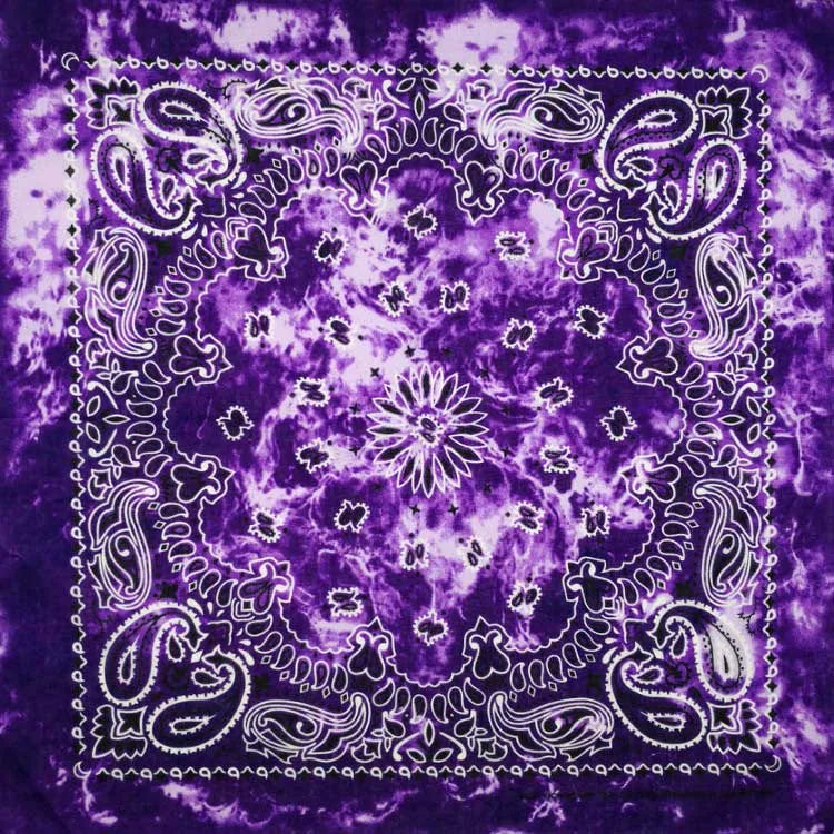 Bandana de Algodón 100% Estampado Paisley 55x55cm Unisex