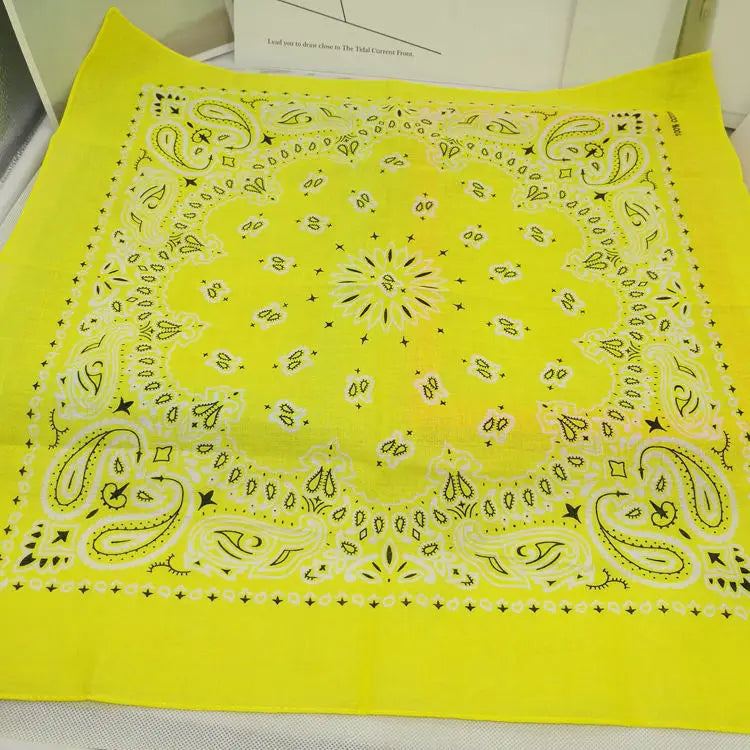 Bandana de Algodón 100% Estampado Paisley 55x55cm Unisex