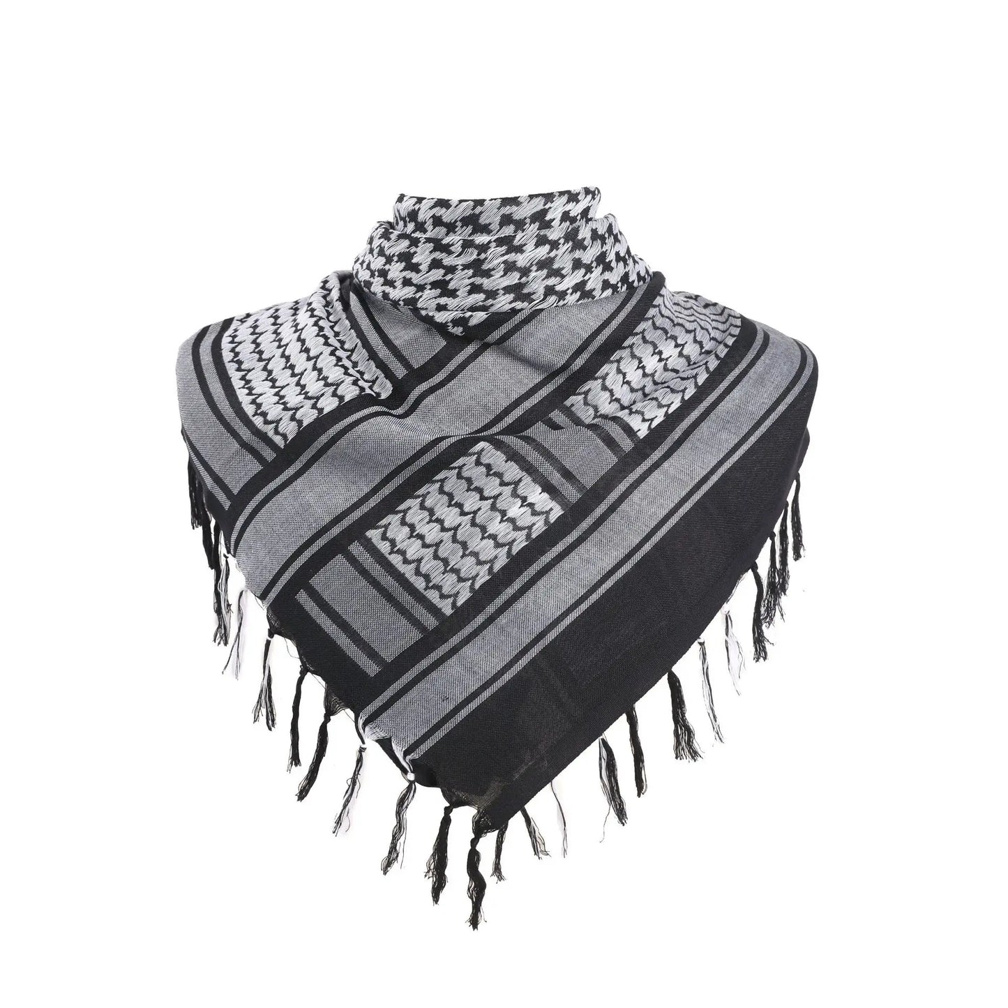 Pañuelo Árabe Shemagh Keffiyeh Algodón Bufanda Táctica Unisex de Invierno