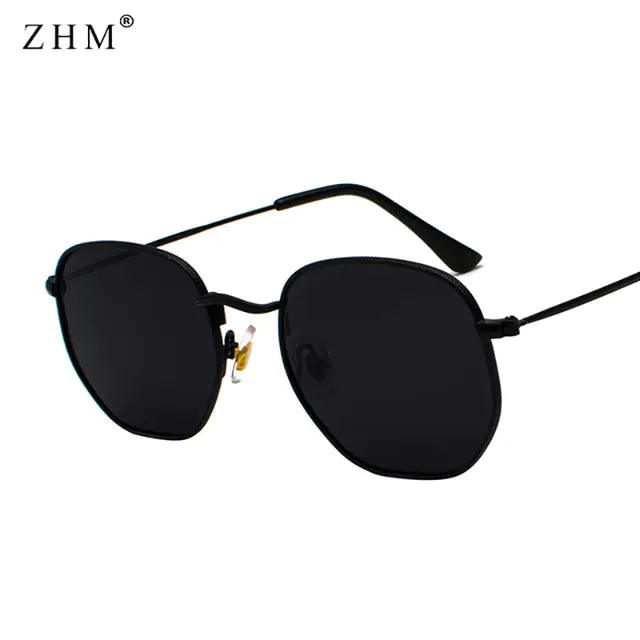 Metal Frame Pilot Mirror Sunglasses - High Trend Coture