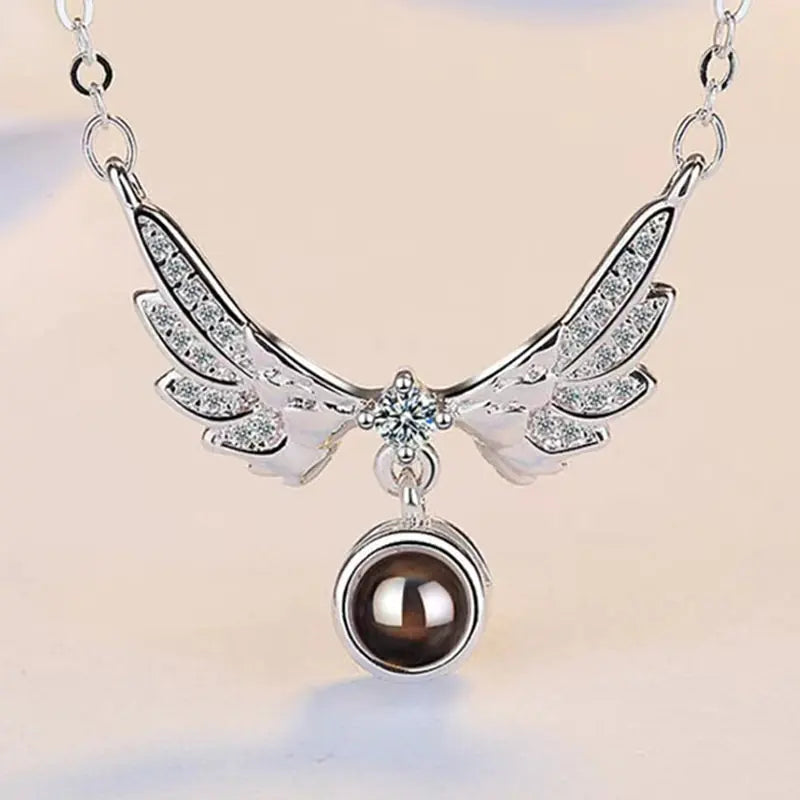 Projection Necklace 100 Languages I Love You Pendant Jewelry - High Trend Coture
