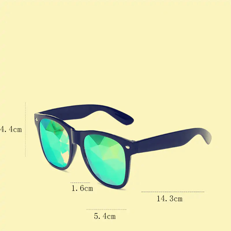 Kaleidoscope Sunglasses: Colorful Party Eyewear - High Trend Coture