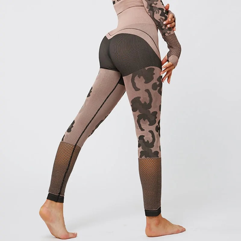 Leggings Estampado Camuflaje Push Up Elásticos - High Trend Coture